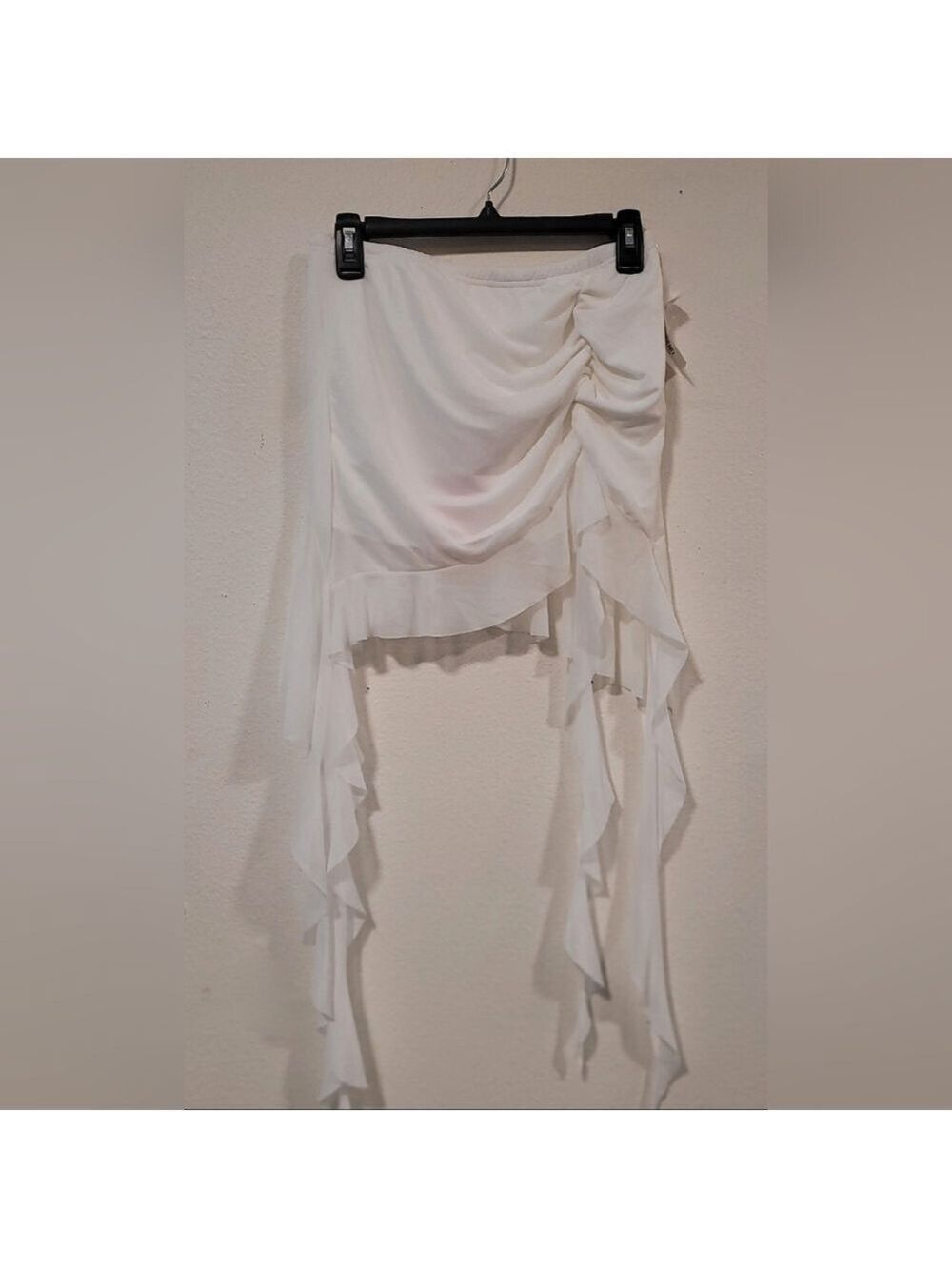 NWT SHEIN ICON Slim Fit Asymmetrical Hemline Pleated Skirt Sz Large